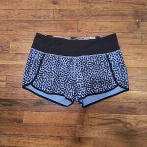 Lululemon Blue with Black Polka Dots Shorts